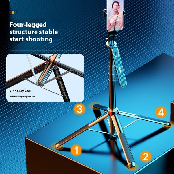 Ulanzi MA09 Selfie Stick Bluetooth 1.8M Desktop Tripod Anti Shake Portable Handheld Floor Stand For Phone Photography Live Shoot