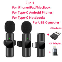 Wireless Lavalier Microphone Portable Audio